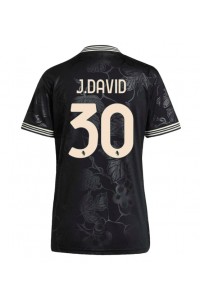 Juventus Jonathan David #30 Voetbaltruitje 3e tenue Dames 2025-26 Korte Mouw